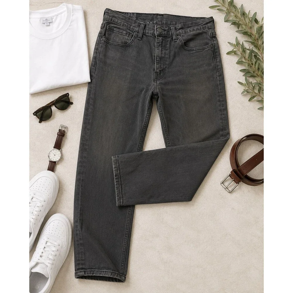 Levi’s 511 Men’s Jeans 36x32 Charcoal Black Slim Fit Stretch Denim